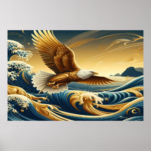Majestic Eagle of Freedom Poster (Vorne)