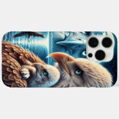 Majestic Eagle Over Luminean Moon Case-Mate iPhone Hülle (Rückseite (Horizontal))