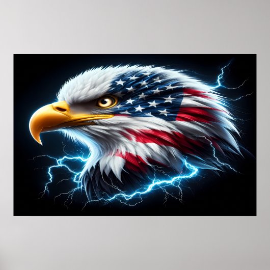 Majestic Eagle, Patriotic Pride Poster (Vorne)