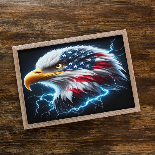 Majestic Eagle, Patriotic Pride Poster
