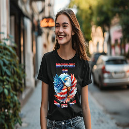 Majestic Eagle Patriotic Priotic Independence Day T-Shirt