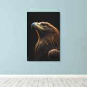 Majestic Eagle Portrait, Strength Royal Confidence Leinwanddruck (Insitu (Holzboden))