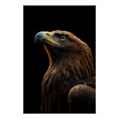 Majestic Eagle Portrait, Strength Royal Confidence Poster (Vorderseite)