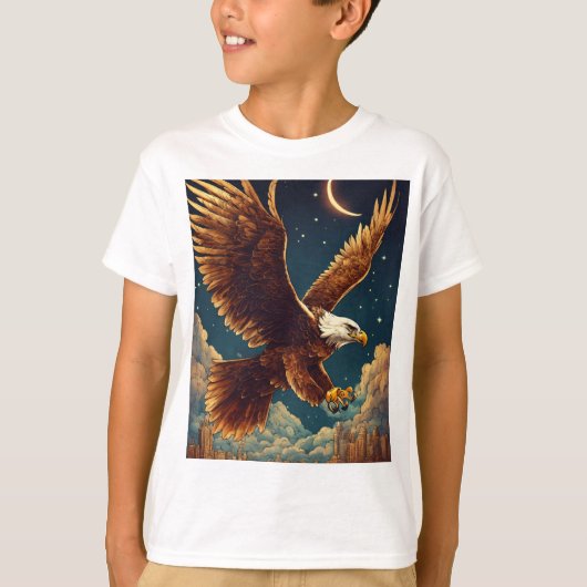 Majestic Eagle Print T - Shirt (Vorderseite)