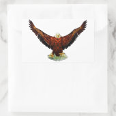 Majestic Eagle Rectangle Shaped Stickers (Tasche)