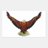 Majestic Eagle Rectangle Shaped Stickers (Vorderseite)