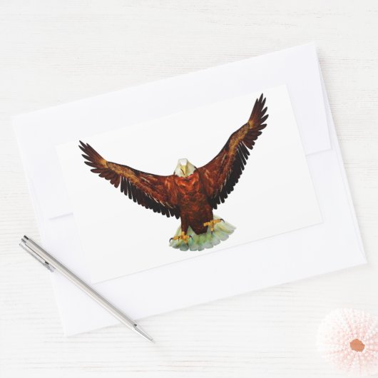 Majestic Eagle Rectangle Shaped Stickers (Umschlag)