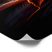 Majestic Eagle Saluting mit amerikanischem Stolz Poster (Ecke)