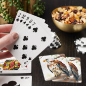 Majestic Eagle sitzt auf einem Baumzweig Spielkarten (In Situ)