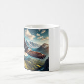 Majestic Eagle Soar T - Shirt Design Kaffeetasse (VorderseiteRechts)