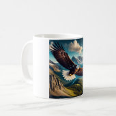 Majestic Eagle Soar T - Shirt Design Kaffeetasse (Vorderseite Links)