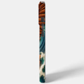 Majestic Eagle steigt über Fisch auf Case-Mate iPhone Hülle (Rückseite / Links)