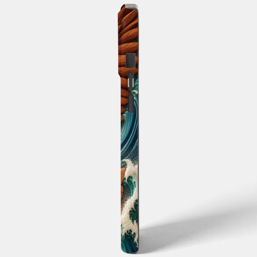 Majestic Eagle steigt über Fisch auf Case-Mate iPhone Hülle (Rückseite / Links)