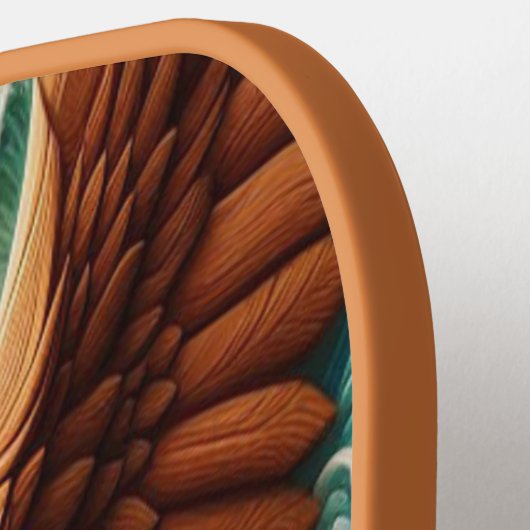 Majestic Eagle steigt über Fisch auf Pickleball Schläger (Linke Seite)