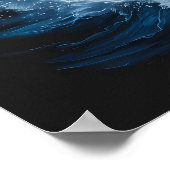 Majestic Eagle steigt über Fischen unter Poster (Ecke)