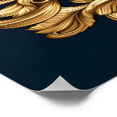 Majestic Eagle steil gracevoll Poster (Ecke)