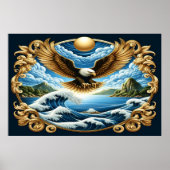 Majestic Eagle steil gracevoll Poster (Vorne)