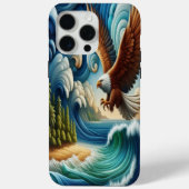 Majestic Eagle steil über Kristallwasser Case-Mate iPhone Hülle (Rückseite)