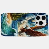 Majestic Eagle steil über Kristallwasser Case-Mate iPhone Hülle (Rückseite (Horizontal))