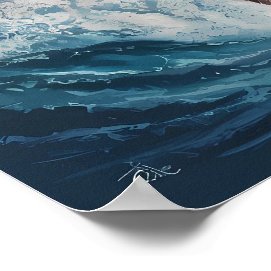 Majestic Eagle steil über Prey Poster (Ecke)