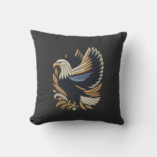 Majestic Eagle Stickerei Design | kühne Patriotik Kissen
