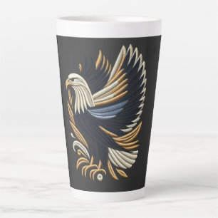 Majestic Eagle Stickerei Design kühne Patriotik Milchtasse