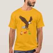 Majestic Eagle stürzt durch einen stürmischen Himm T-Shirt (Vorderseite)