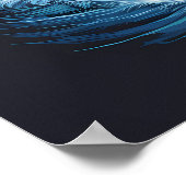 Majestic Eagle stürzt über einen Fisch Poster (Ecke)