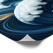 Majestic Eagle symbolisiert Stärke, Patriotismus Poster (Ecke)