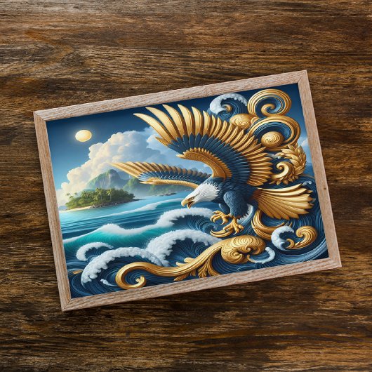 Majestic Eagle symbolisiert Stärke, Patriotismus Poster