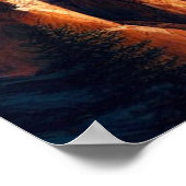 Majestic Eagle verschmolzen mit amerikanischer Fla Poster (Ecke)