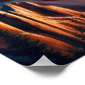 Majestic Eagle verschmolzen mit amerikanischer Fla Poster (Ecke)