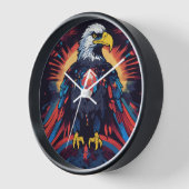 Majestic Eagle Wall Clock Uhr (Winkel)