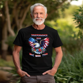 Majestic Eagles blüht Unabhängigkeitstag T-Shirt