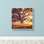 Majestic Eak auf der Wiese Leinwanddruck (Insitu (Holzboden))