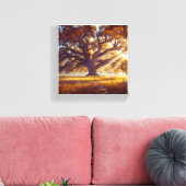 Majestic Eak auf der Wiese Leinwanddruck (Insitu (Wohnzimmer))