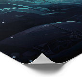 Majestic Elch (Elch) von Creek Wildfire Hintergrun Poster (Ecke)