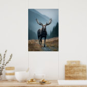 Majestic Elche im Bergtal Poster (Küche)