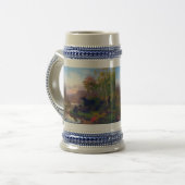 Majestic Elche in einem schwedischen Landschaftsla Bierglas (Vorderseite Links)