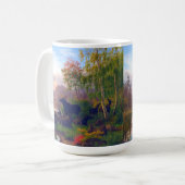 Majestic Elche in einem schwedischen Landschaftsla Kaffeetasse (Vorderseite Links)