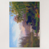 Majestic Elche in einer schwedischen Herbstlandsch Puzzle (Vertikal)