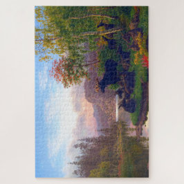 Majestic Elche in einer schwedischen Herbstlandsch Puzzle