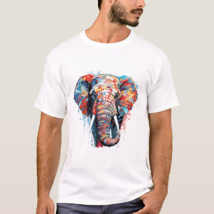 Majestic Elephant Animal World Wildlife Beauty Art T-Shirt