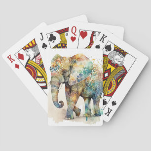 Majestic Elephant Beautiful Artwork Spirit Guide Spielkarten