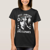 Majestic Elephant-Human Harmony Portrait T-Shirt (Vorderseite)