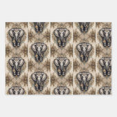 Majestic Elephant Mandala Geschenkpapier Set (Vorderseite 3)