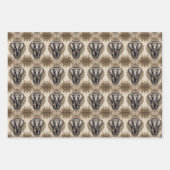 Majestic Elephant Mandala Geschenkpapier Set (Vorderseite 2)