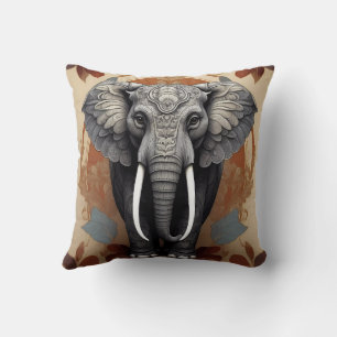 Majestic Elephant Mandala Kissen