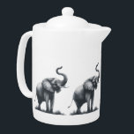 Majestic Elephant mit Raised Trunk<br><div class="desc">Feiern Sie die Schönheit und den Power der Natur mit diesem charmanten Design, das einen majestätischen Elefanten mit seinem hoch aufragenden Kofferraum darstellt - ein universelles Symbol für Kraft, Weisheit und viel Glück. Ob Sie Elefanten Liebe, Wildlife Art oder einfach nur gewollt werden, Ihrem Raum eine positive Atmosphäre zu verleihen,...</div>