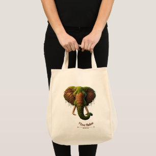 Majestic Elephant - Nature Inspiriert Öko Tragetasche